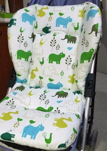Comfortable Cartoon Print Stroller Seat