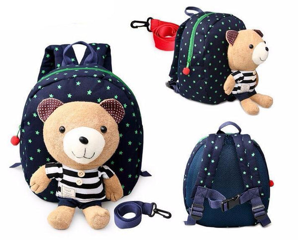 Anti-Lost Strap Bear Backpack