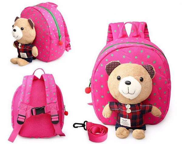 Anti-Lost Strap Bear Backpack