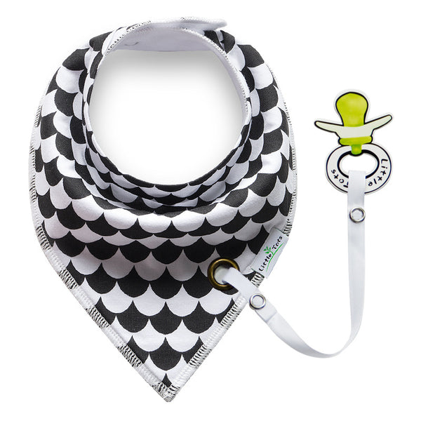 Black Triangle Baby Bibs