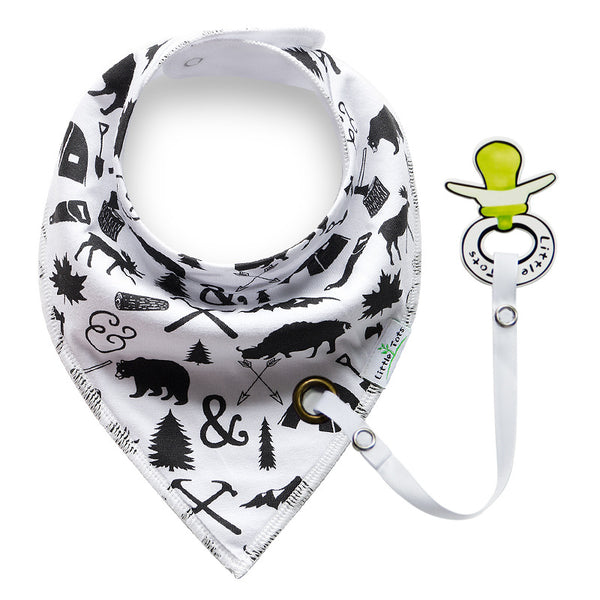 Black Triangle Baby Bibs