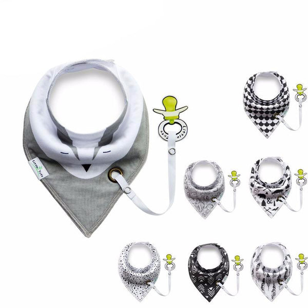 Black Triangle Baby Bibs