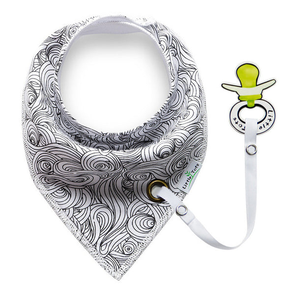 Black Triangle Baby Bibs