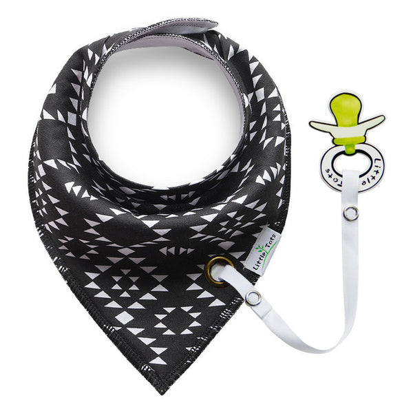 Black Triangle Baby Bibs