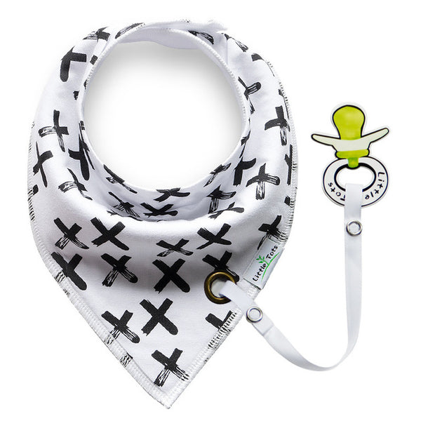 Black Triangle Baby Bibs